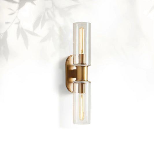 Horlin Clear Glass 2-Light Wall Sconce