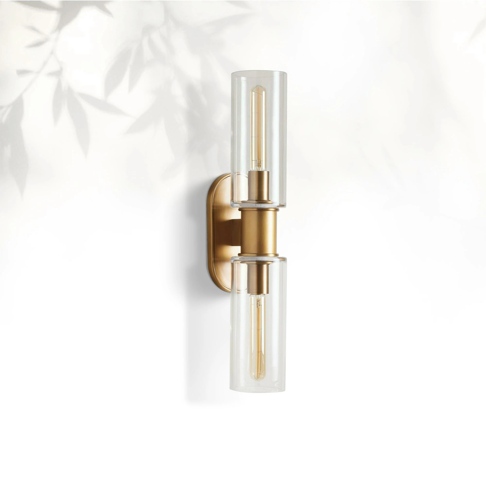 Horlin Clear Glass 2-Light Wall Sconce