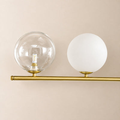 Tricolordeer Gold Metal and Glass Chandelier