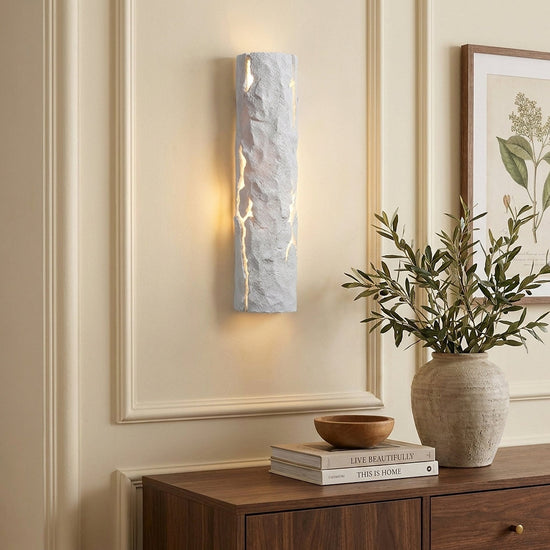 Broken Bark Wall Lamp, 4.7-Inch x H 15-Inch, Warm White for Living Room
