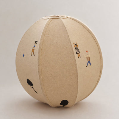 Playful Stitched Fabric Ceiling Pendant Light