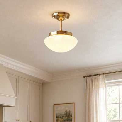 Tricolordeer Art Deco Glass Ceiling Lamp