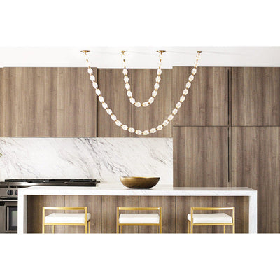 Luxury Crystal Beaded Long Chandelier for High Ceiling 12ft/10ft（customize）