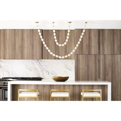 Luxury Crystal Beaded Long Chandelier for High Ceiling 12ft/10ft（customize）