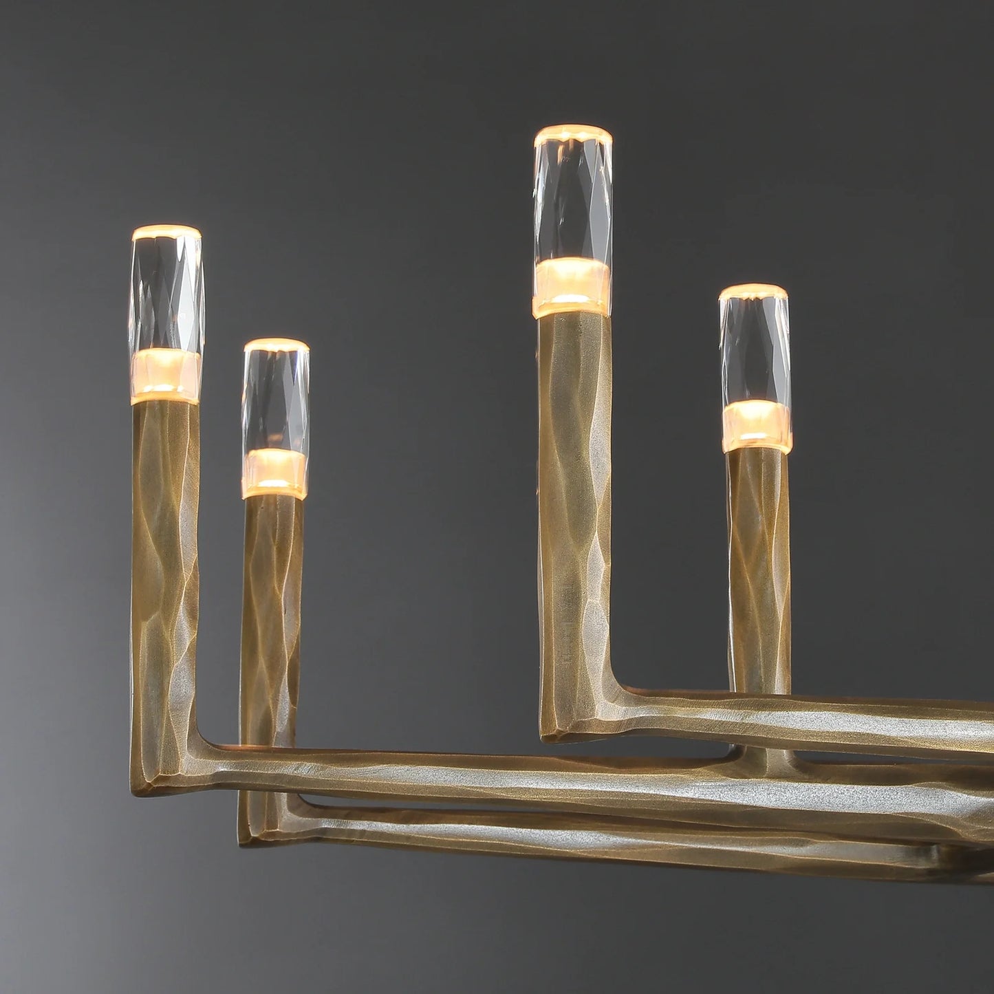 Thaddeas Forged Linear Chandelier 54"/72"/96"