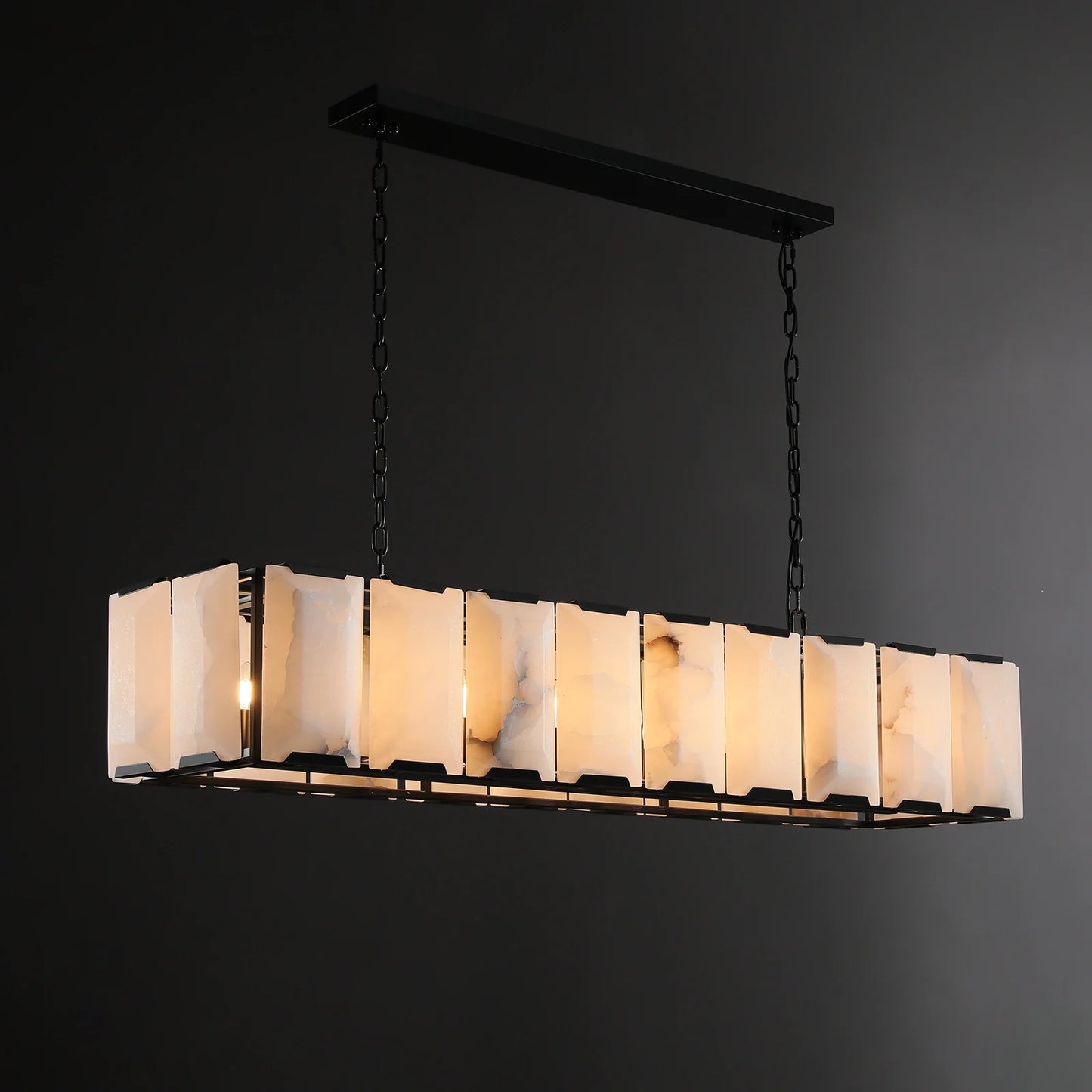 Carlow Calcite Rectangular Chandelier