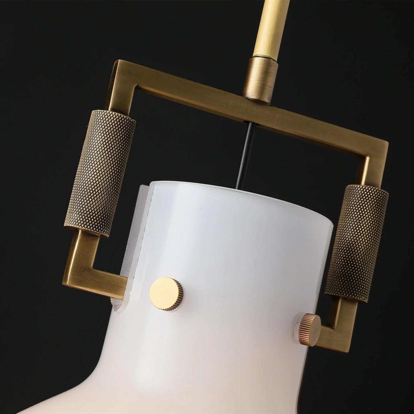 Zephyral Milk Glass Cloche Pendant