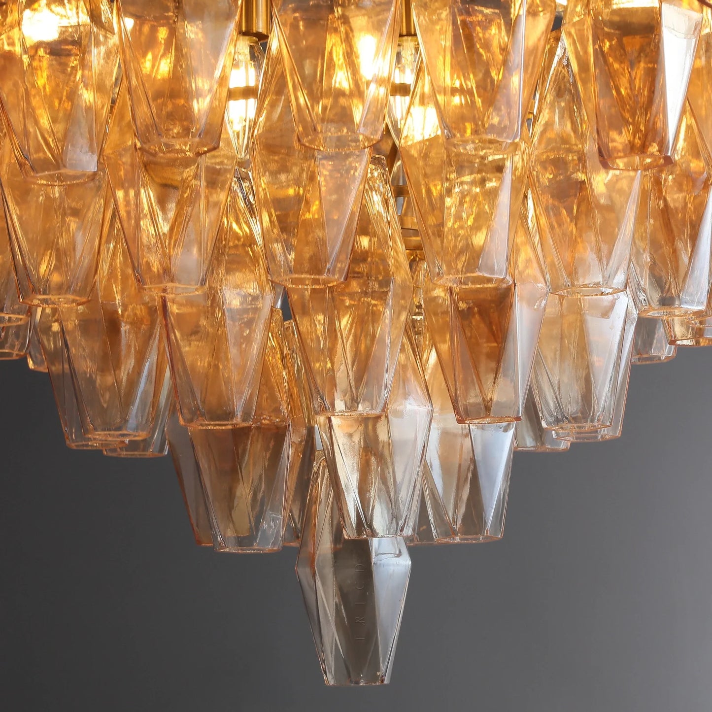 Elysium Glass Tiered Round Chandelier