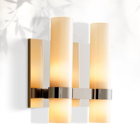 Lavelle Milk Glass Double Sconce