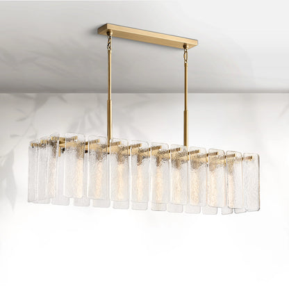 Calamete Glass Rectangular Chandelier