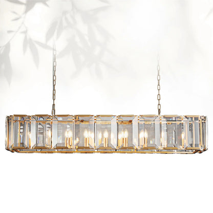 Harlows Crystal Rectangle Chandelier