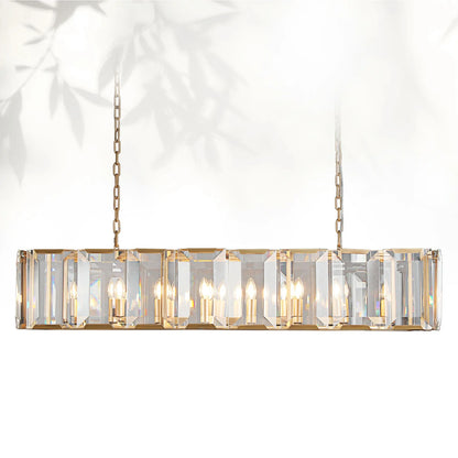 Harlows Crystal Rectangle Chandelier