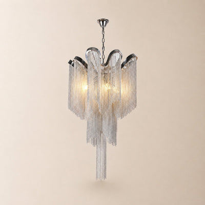 Tricolordeer Cascade Round and Linear Chandelier