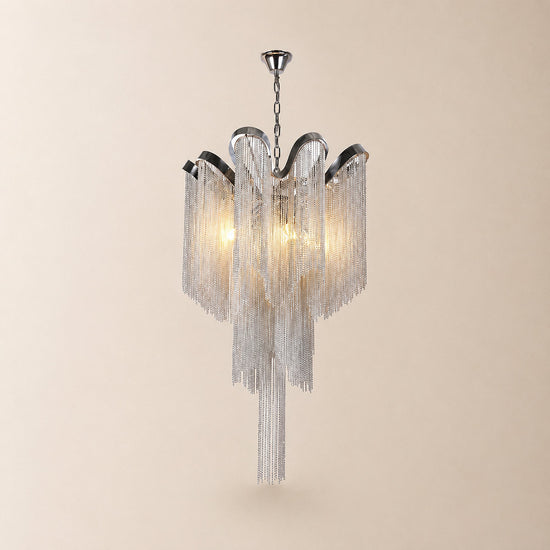 Tricolordeer Cascade Round and Linear Chandelier