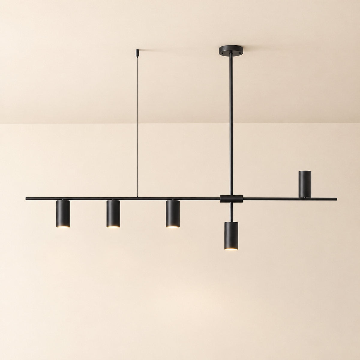Modern Minimalist Linear Chandelier by Tricolordeer