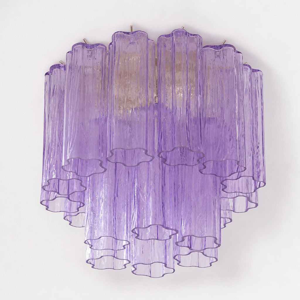 Radial Starburst Glass Ceiling Lamp