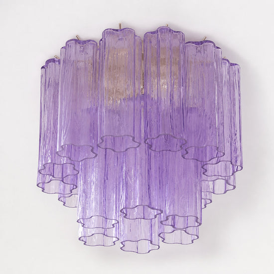 Radial Starburst Glass Ceiling Lamp