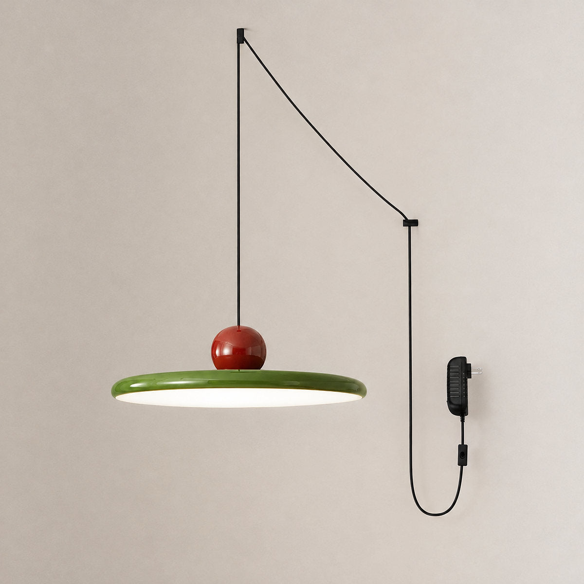 Round Disc Swag Pendant Light