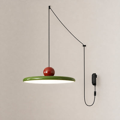 Round Disc Swag Pendant Light