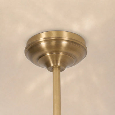 2-Light Linear Brass Pendant Lamp