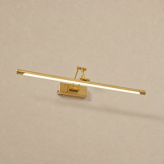 Brillan Frame Rechargeable Wall Lamp, L 16.9~28.7-Inch x H 2.3-Inch, Gold, Warm Light for Bedroom & Living Room