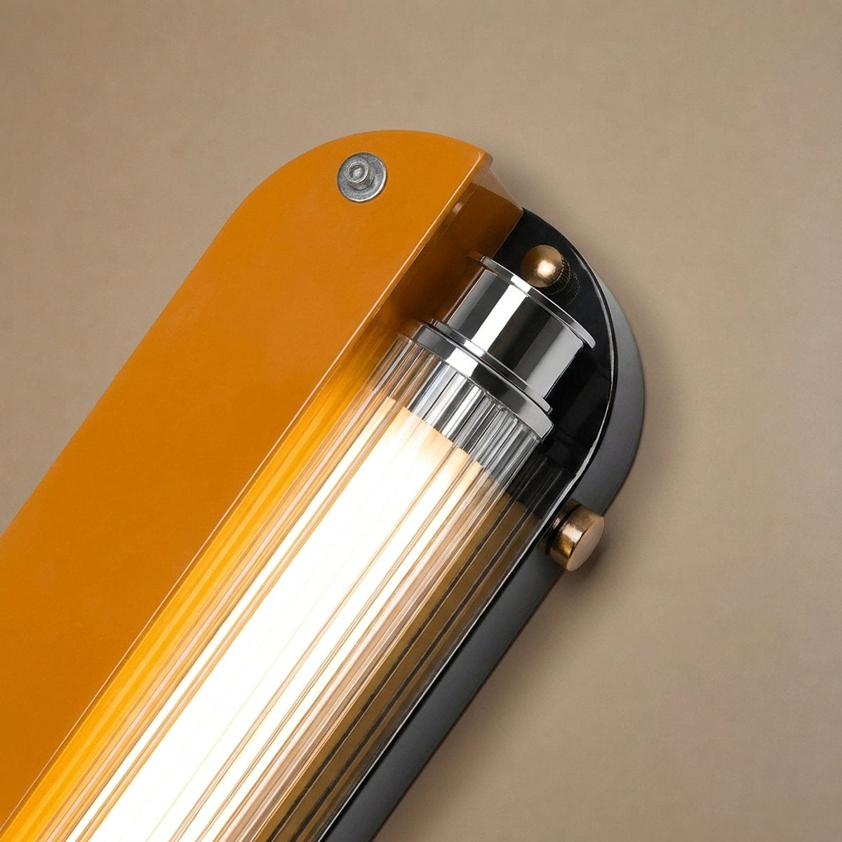 Edison Plug In Marlo Wall Lamp, L~R 23.6-Inch x H 3.5-Inch, Warm Light & US Plug for Living Room