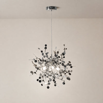 Tricolordeer Polished Disc Stainless Steel Pendant Lamp