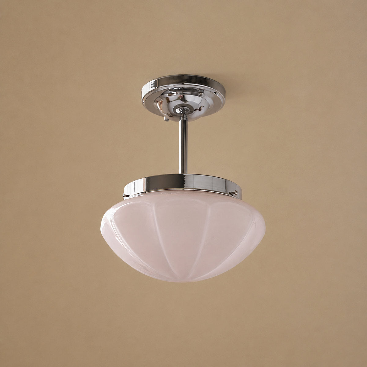 Tricolordeer Art Deco Glass Ceiling Lamp
