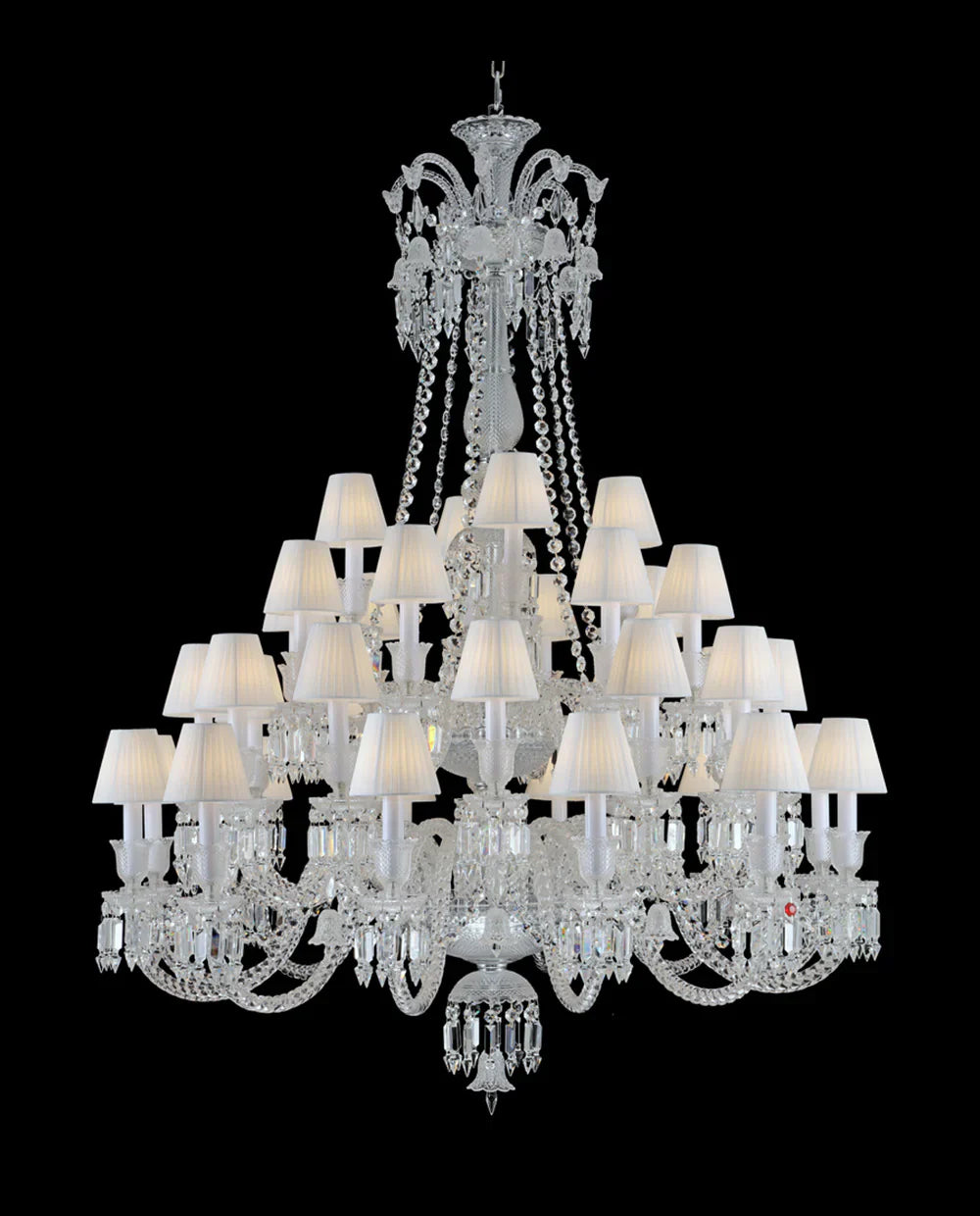 36 Lights Crystal Lighting with Lampshades