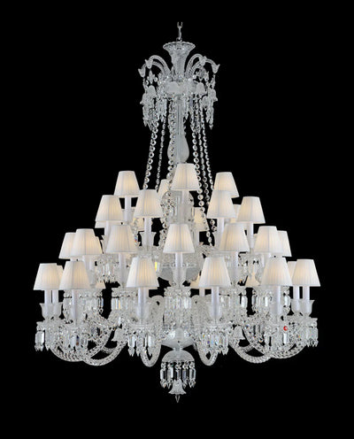 36 Lights Crystal Lighting with Lampshades