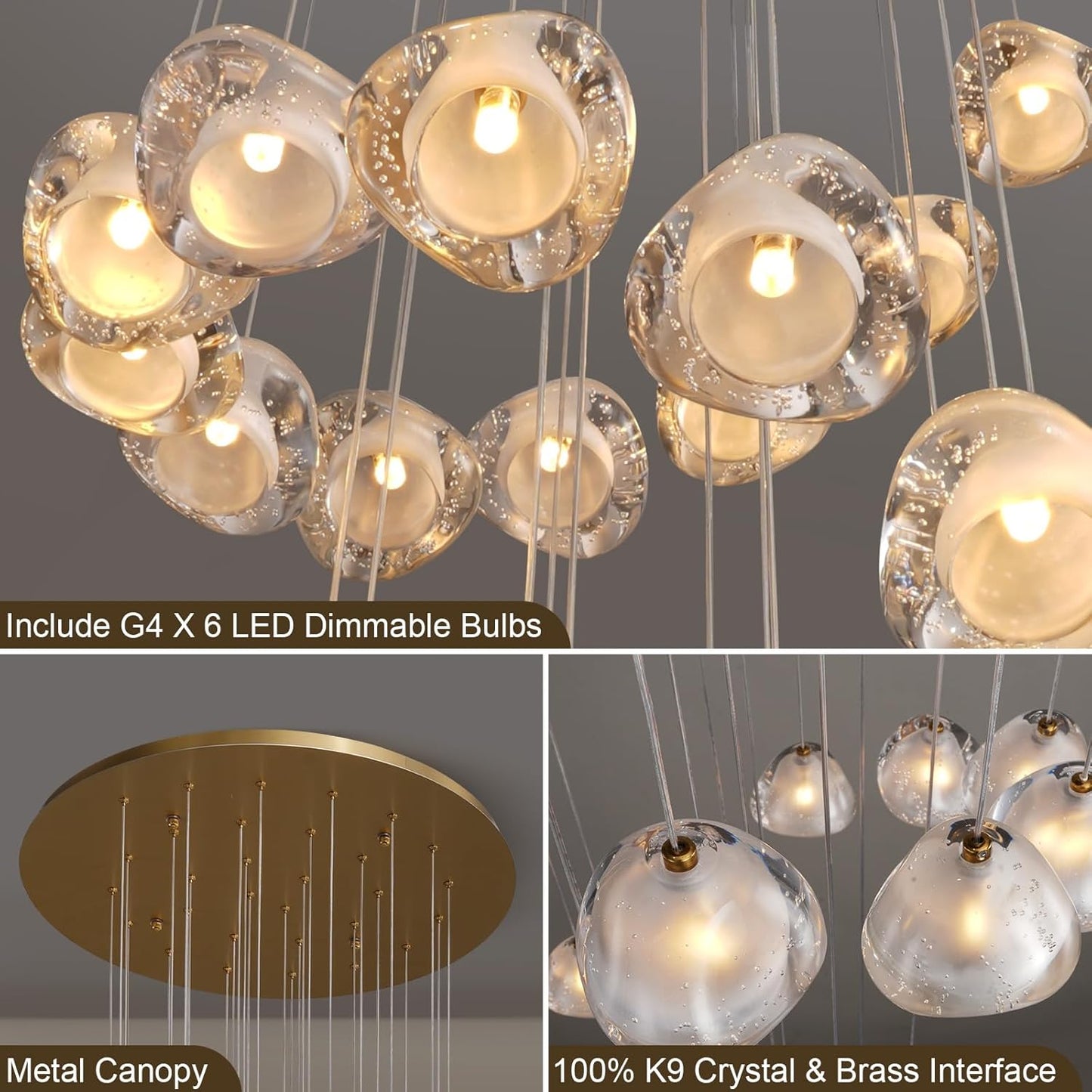 Crystal Staircase Chandelier