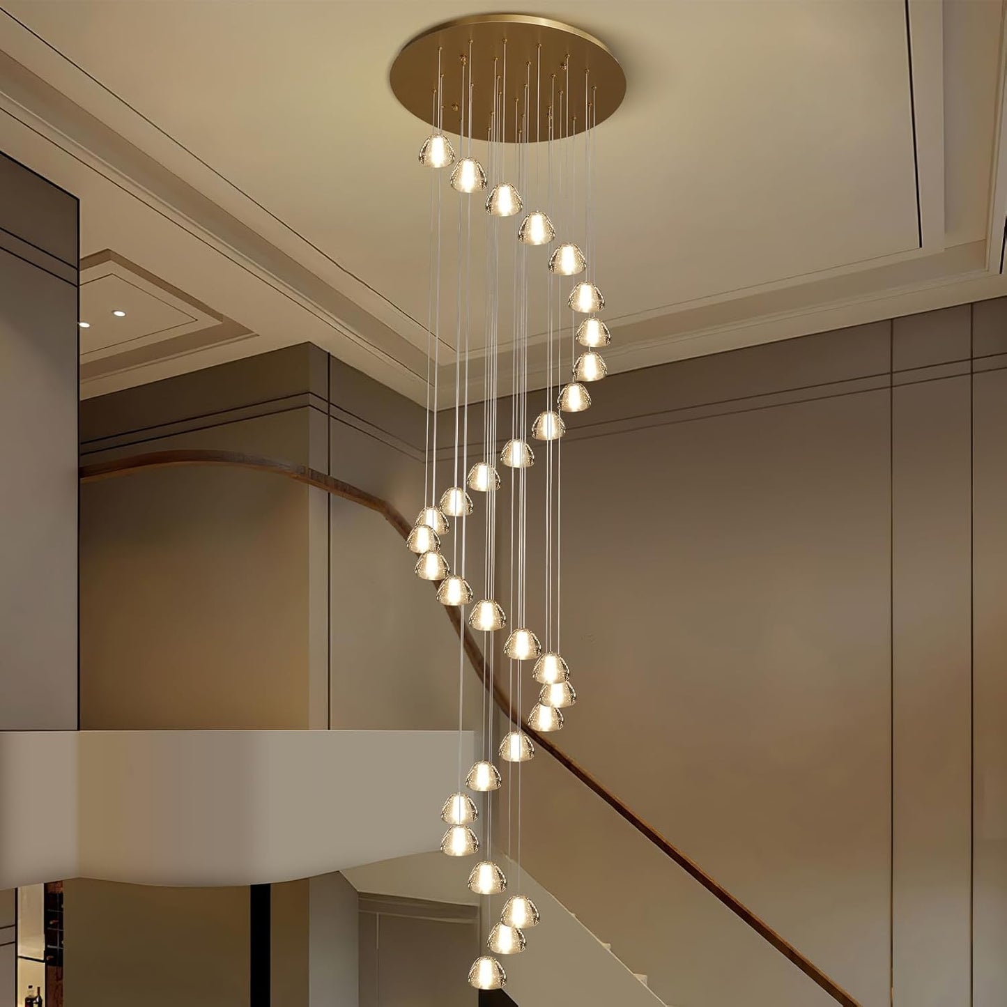 Crystal Staircase Chandelier