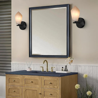 Black Alabaster Wall Sconce