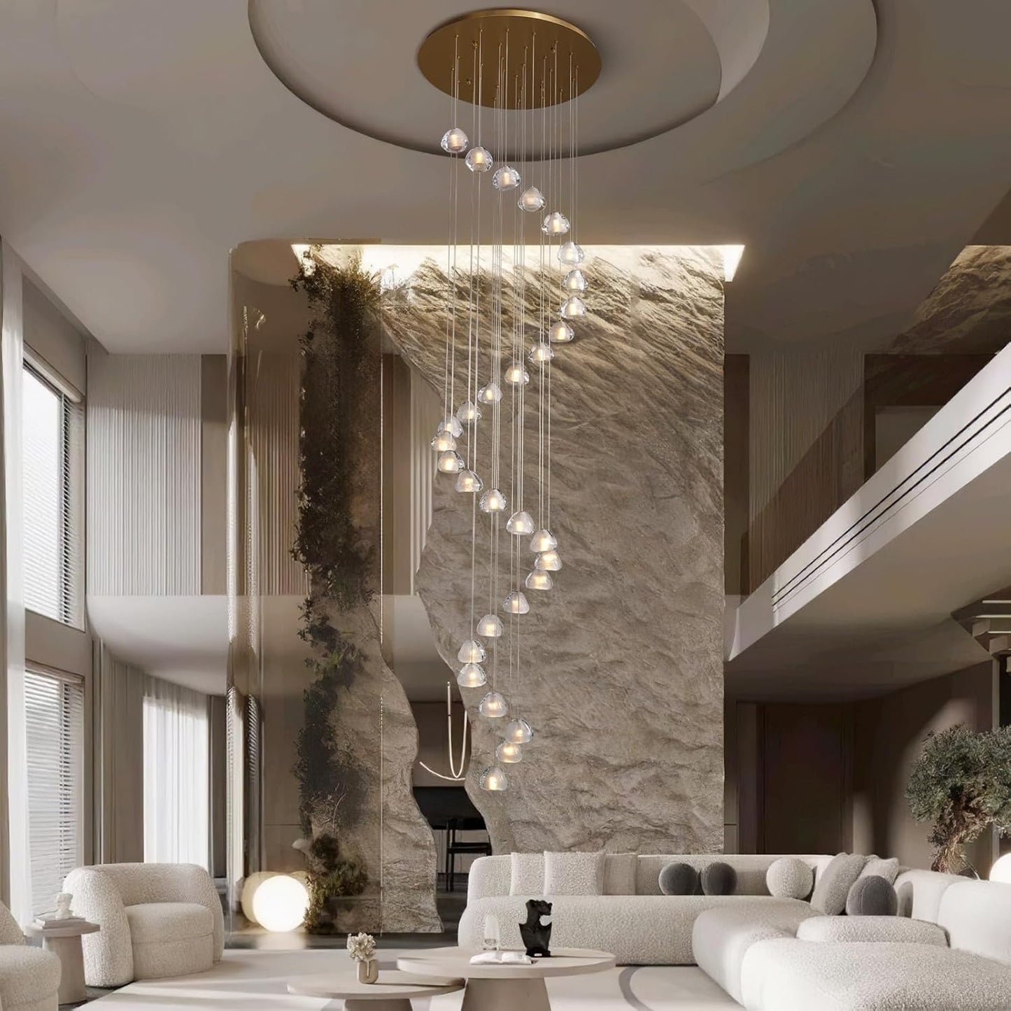 Crystal Staircase Chandelier