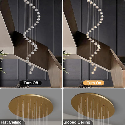 Crystal Staircase Chandelier
