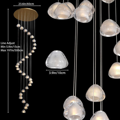 Crystal Staircase Chandelier