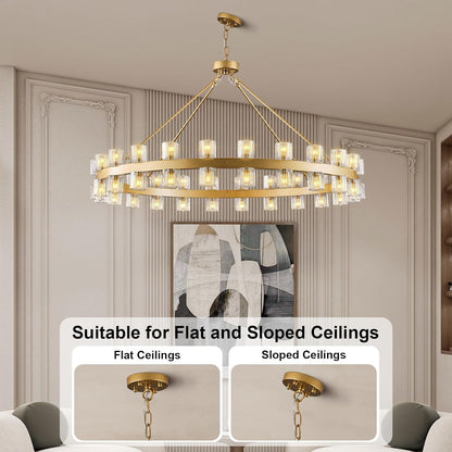 Chain-Style Regel Round Chandelier
