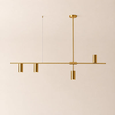 Modern Minimalist Linear Chandelier by Tricolordeer