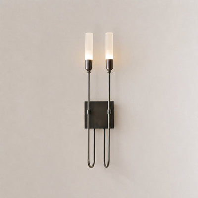 Double Arrow Wall Lamp, 3.9~5.5-Inch x H 23.6-Inch, Antique Brass (brass) for Living Room