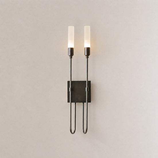 Double Arrow Wall Lamp, 3.9~5.5-Inch x H 23.6-Inch, Antique Brass (brass) for Living Room