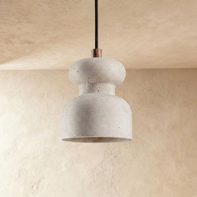 Natural Stone Double Sphere Pendant Lamp for Dining Room & Living Room