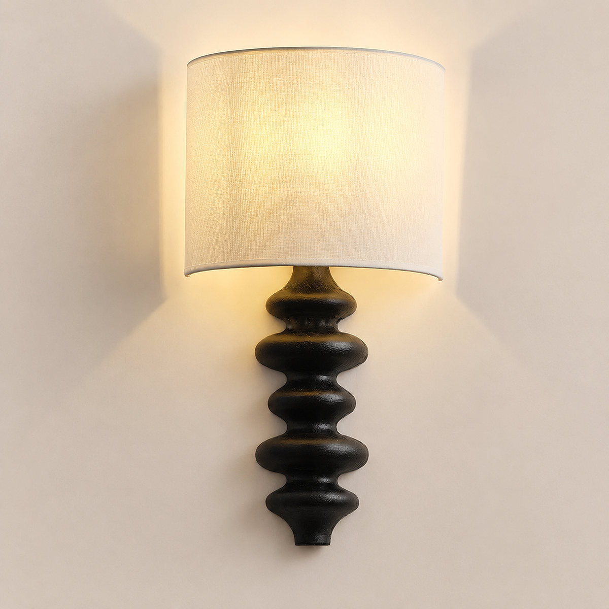 Fishbone Wall Lamp, L 11.8-Inch x W 6.3-Inch x H 20.9-Inch, Wood for Living Room