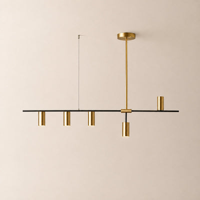 Modern Minimalist Linear Chandelier by Tricolordeer