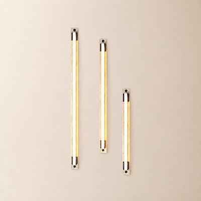 Caelum Light Bar Wall Lamp, 1.9-Inch x H 23.6-Inch, Wood & Yellow Travertine, Warm Light for Living Room & Dining Room