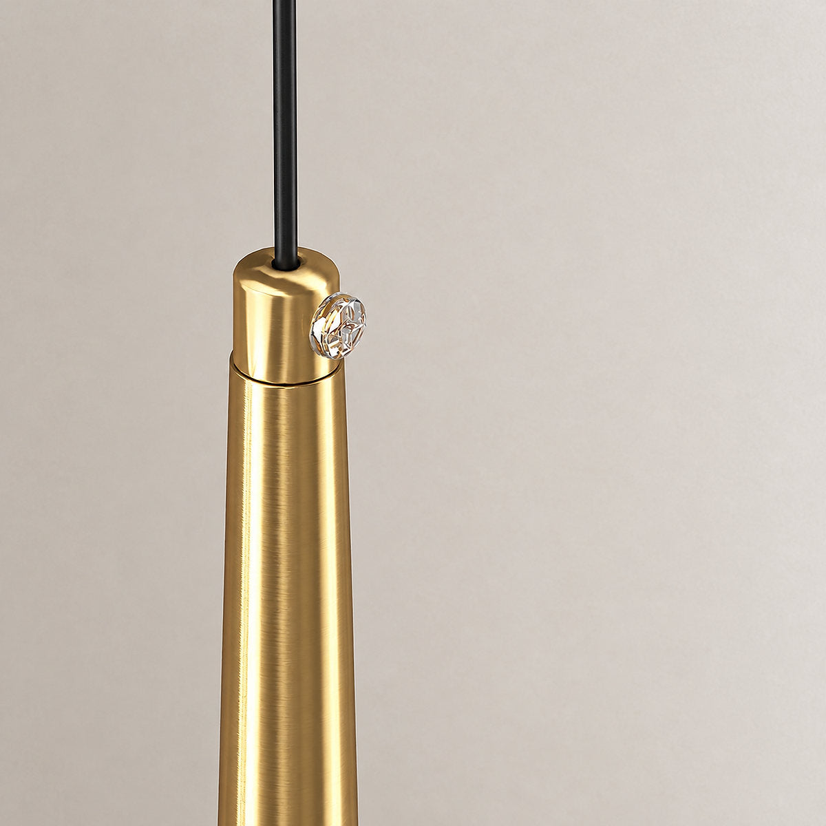 Tricolordeer Brass and Crystal Hanging Pendant Light