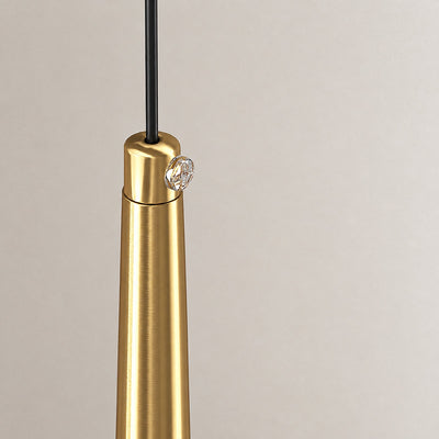 Tricolordeer Brass and Crystal Hanging Pendant Light