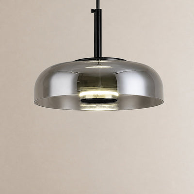 Tricolordeer Nordic Modern Round Brass Glass Pendant Light