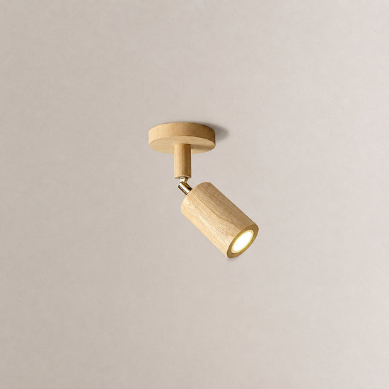 Natural Wood Beam Light Spotlight, L 5.1~47.2-Inch x H 8.7-Inch, Wood, Warm Light for Living Room & Bedroom