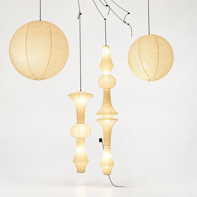 Sculptural Tiered Pendant Light 3 Bulbs