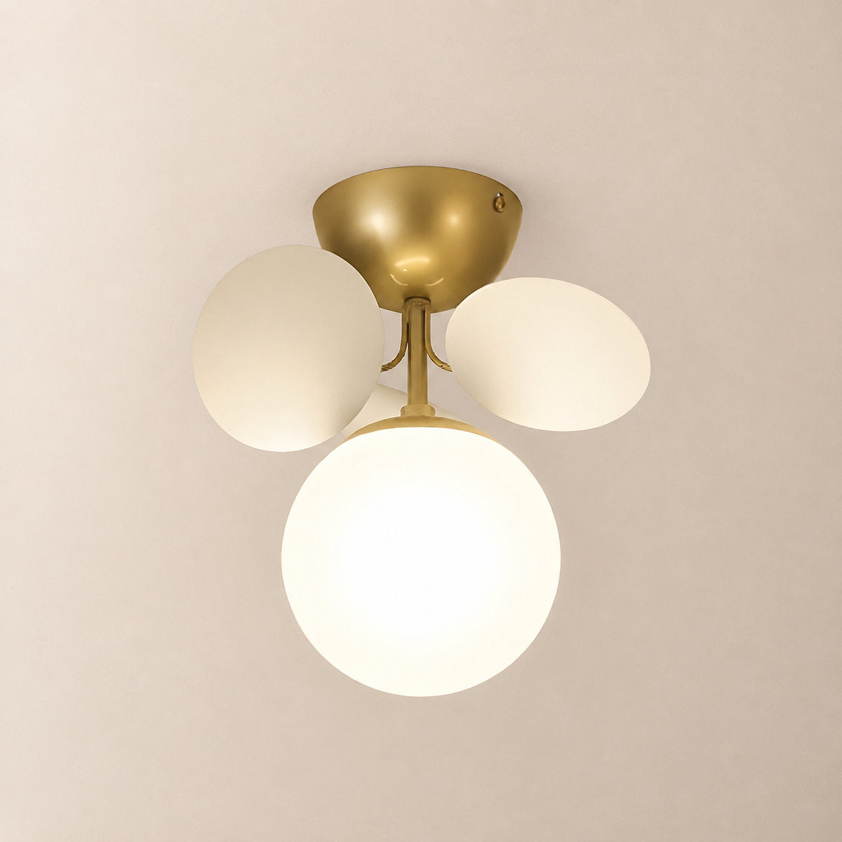 Round Macaron Ceiling Light, 20.5-Inch x H 12.5-Inch for Living Room